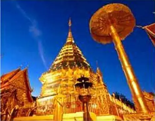 ดอยสุเทพยามค่ำคืน กับวัดผาลาดหรือวัดอุโมงค์ รูปที่ 4